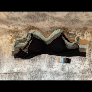 4 Clip-down Wireless Nursing/Maternity Bras Large